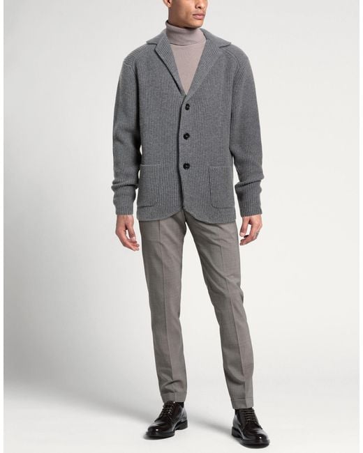 Hōsio Gray Blazer Wool, Polyester for men