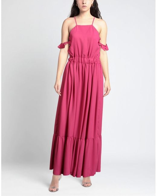 Rebel Queen Pink Maxi Dress Polyester