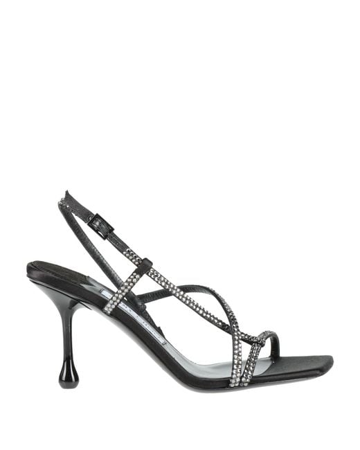 Jimmy Choo Metallic Sandals Textile Fibers