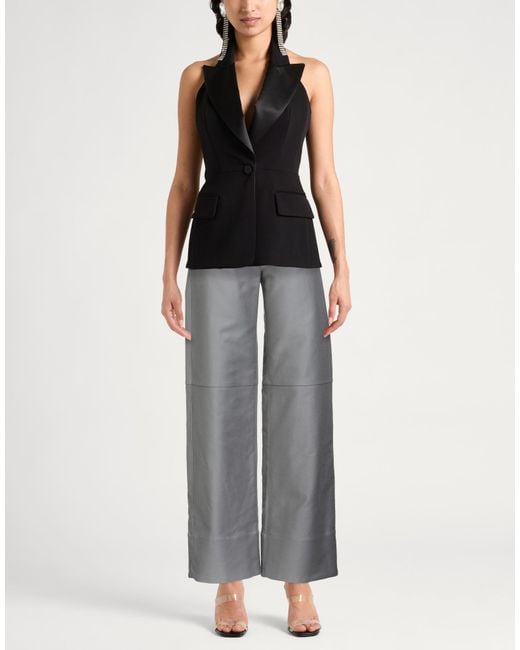 Malloni Gray Pants Cotton