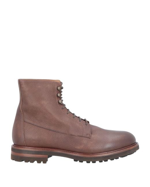 Brunello Cucinelli Brown Ankle Boots for men