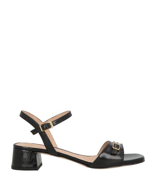 Unisa Black Sandals Leather