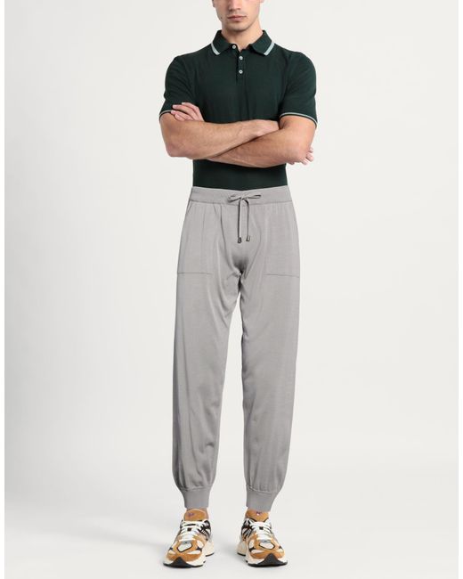 FILIPPO DE LAURENTIIS Gray Trouser for men