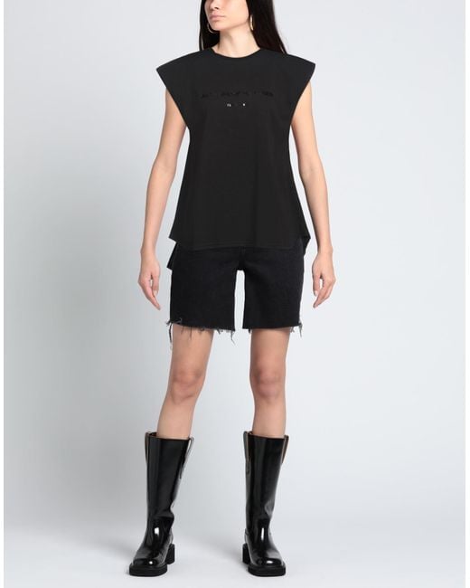 Alexandre Vauthier Black T-Shirt Cotton