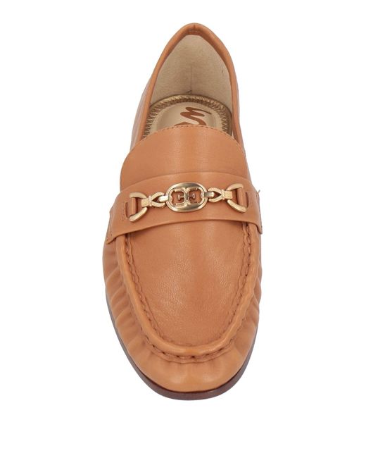 Sam Edelman Brown Tan Loafers Leather