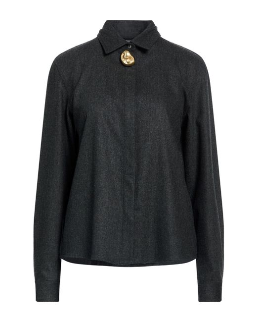 Fabiana Filippi Black Shirt Virgin Wool, Polyamide, Elastane