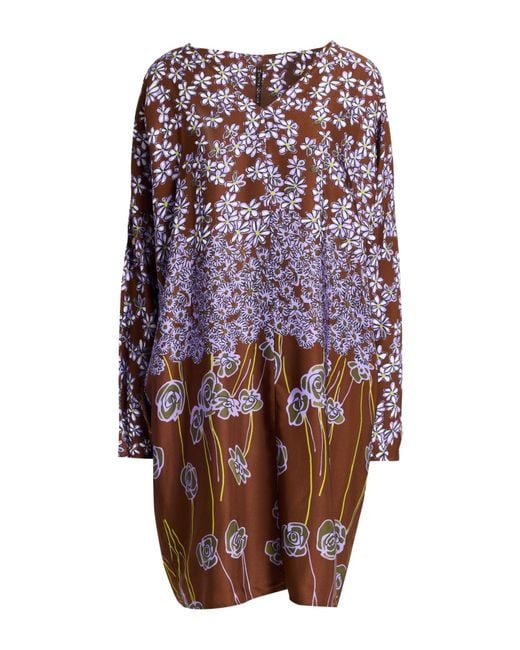 Manila Grace Purple Mini Dress