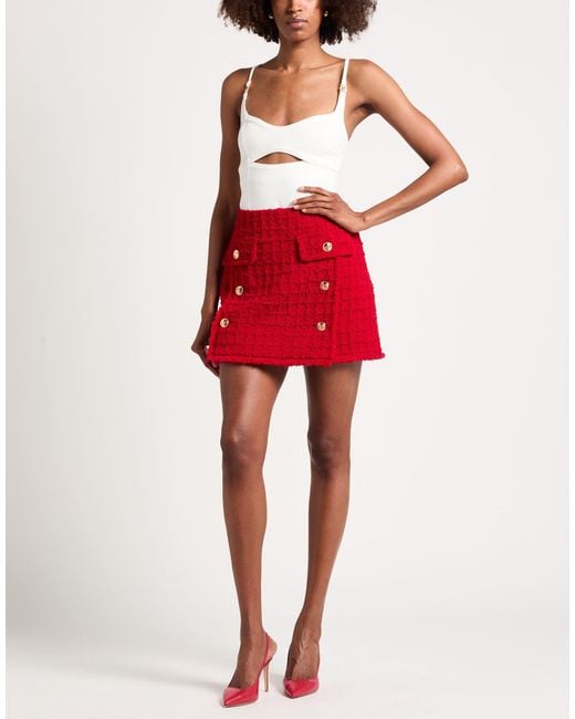 Versace Red Mini Skirt