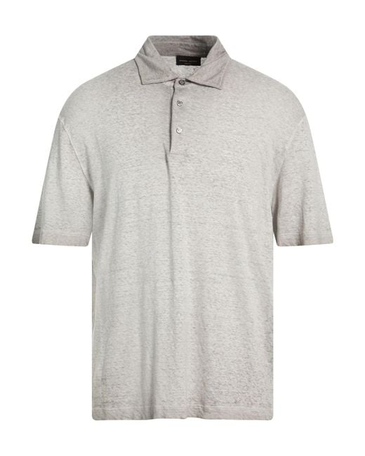 Roberto Collina White Polo Shirts for men