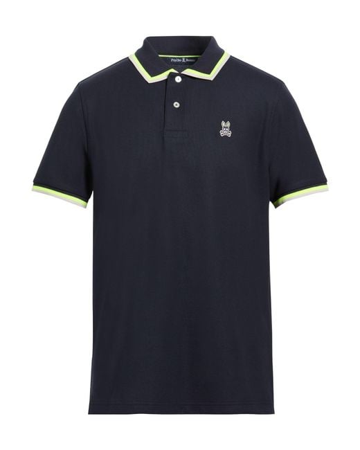 Psycho Bunny Blue Midnight Polo Shirt Pima Cotton for men