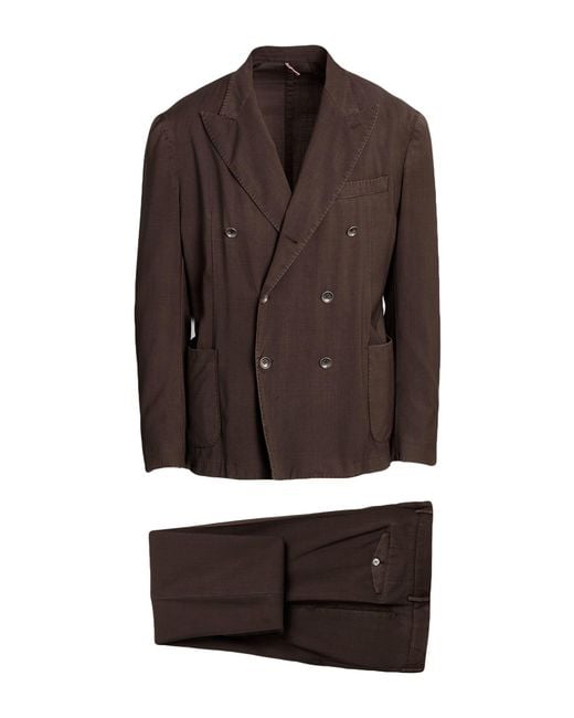 Santaniello Brown Suits for men