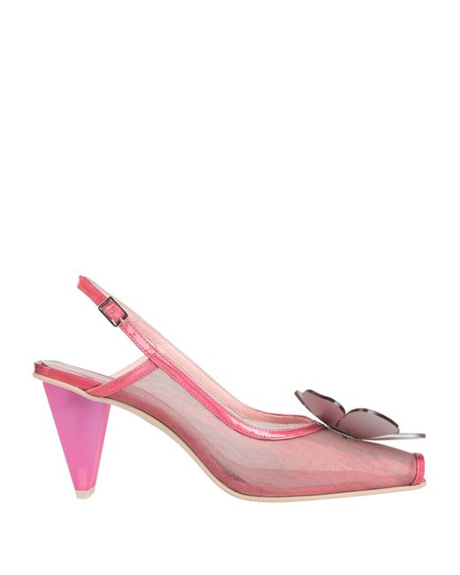 Ras Pink Fuchsia Sandals Textile Fibers, Leather