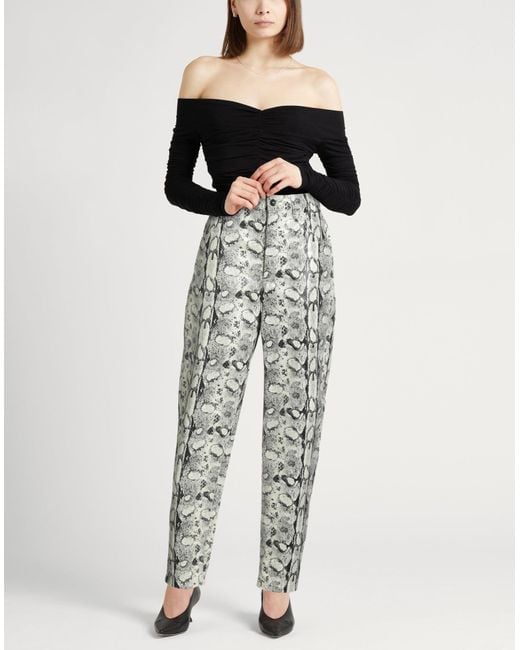 Alberta Ferretti Gray Trouser