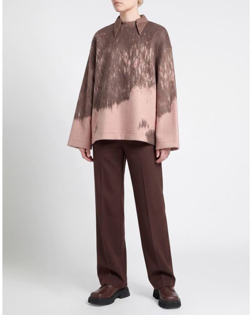 THE M.. Brown Sweatshirt Cotton, Polyester
