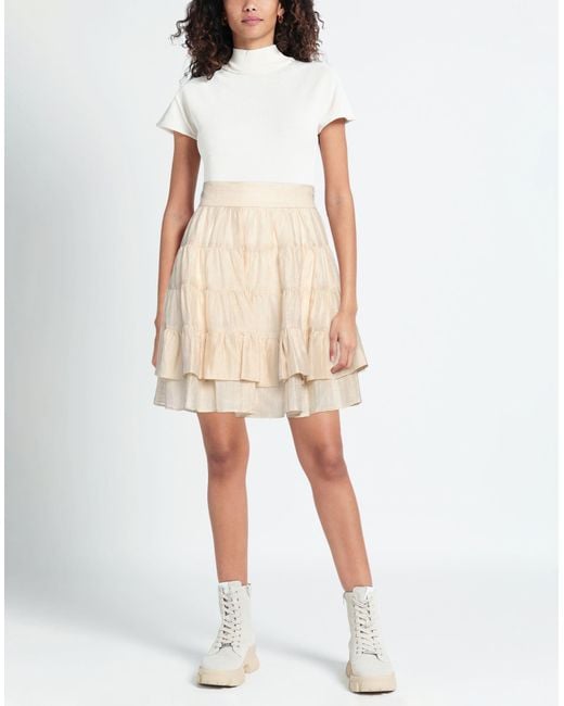 Sandro Natural Mini Skirt