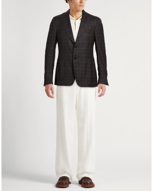 Isaia Black Blazers for men