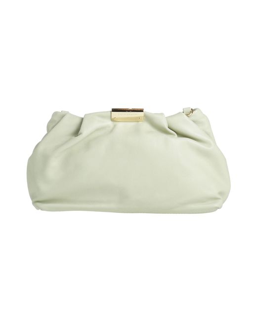 Gianni Chiarini Green Leather Zipper Clutch Shoulder Bag