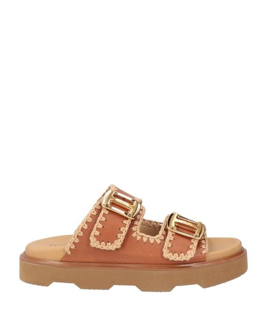 Hogan Brown Sandals