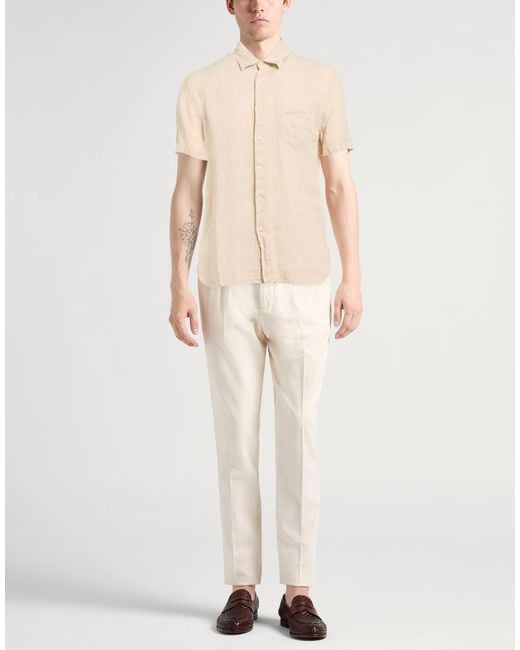 120% Lino Natural Shirt Linen for men