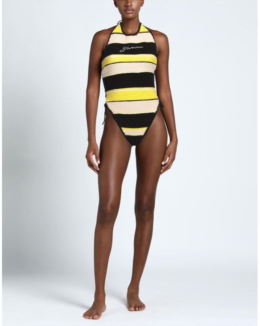 Ganni Yellow One-piece Swimsuit