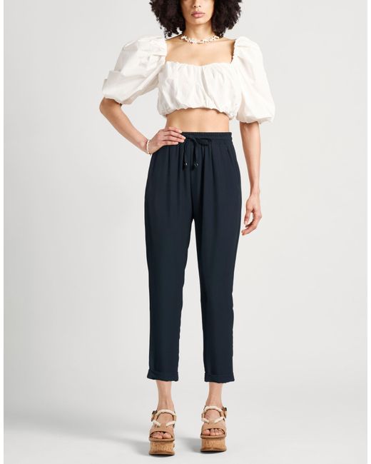 Siste's Blue Pants Polyester, Elastane