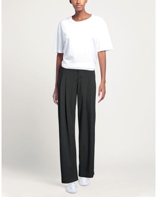 Bellerose Black Pants Polyester, Viscose, Elastane