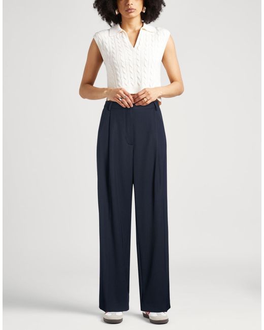 Dries Van Noten Blue Pants Wool