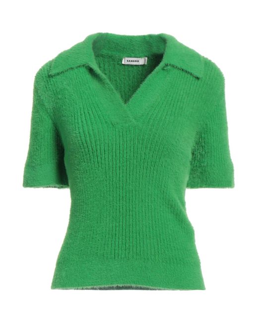 Sandro Green Sweater Polyamide, Elastane