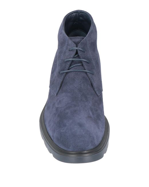 Hogan Blue Ankle Boots for men