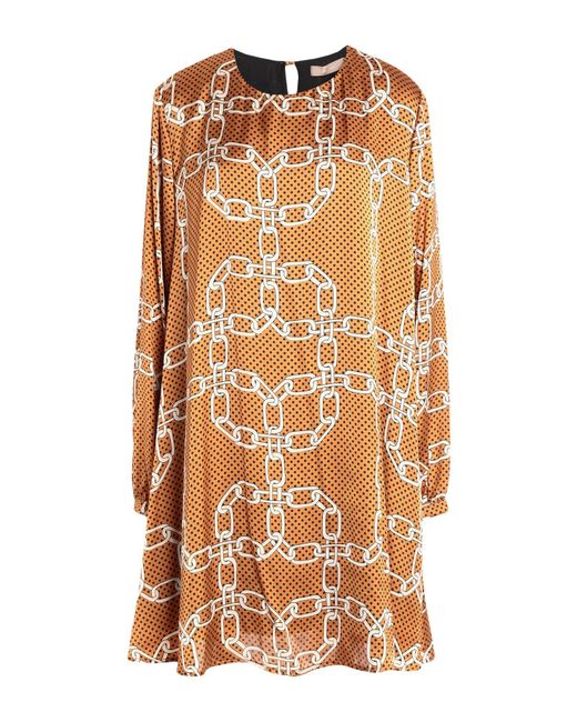 Fly Girl Brown Mini Dress Polyester