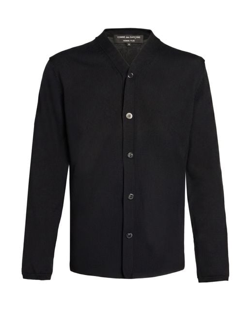 Comme des Garçons Black Cardigan Cotton, Polyester for men
