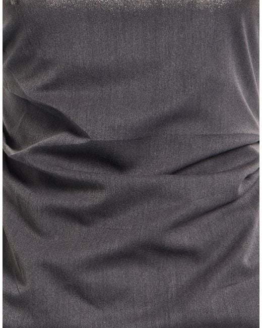 Rinascimento Gray Top Polyester, Viscose, Elastane