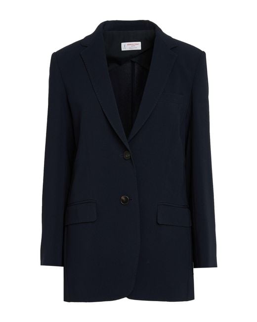 Alberto Biani Blue Blazer Triacetate, Polyester