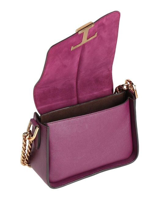 Tod's Purple Shoulder Bag Leather