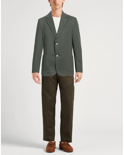 Massimo Rebecchi Green Blazer Polyester, Elastane for men