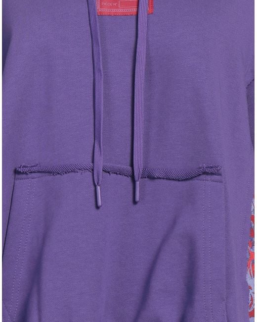 Versace Jeans Couture Purple Sweatshirt Polyester