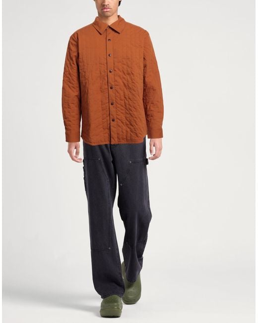 COTOPAXI Brown Rust Jacket Cotton, Nylon, Elastane for men