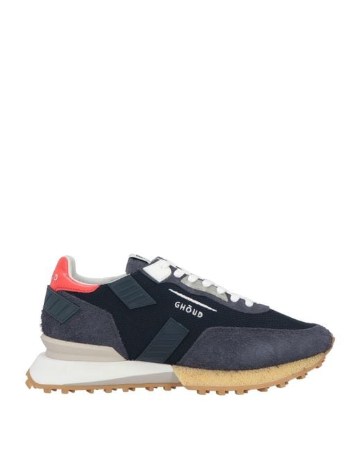 GHOUD VENICE Blue Sneakers Leather, Textile Fibers for men