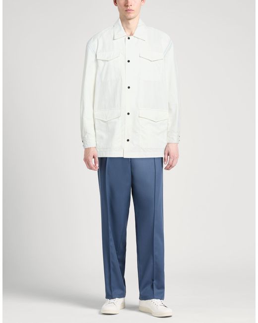 Herno White Jacket Polyester for men