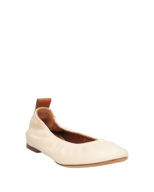 Lanvin Natural Ballet Flats