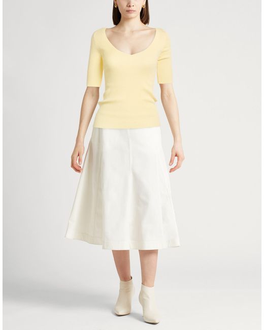 Roberto Collina Yellow Sweater Cotton