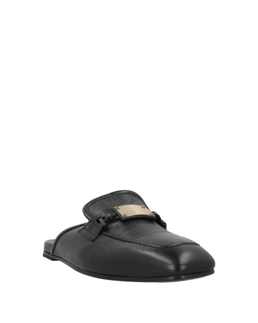Giovanni Conti Black Mules & Clogs Goat Skin for men
