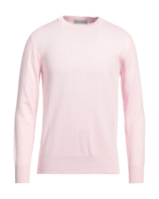 Trussardi Pink Sweater for men
