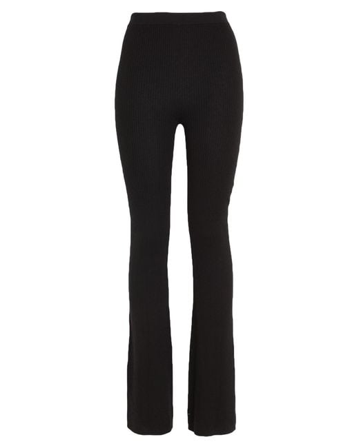 Rick Owens Black Pants Cashmere, Polyamide, Elastane