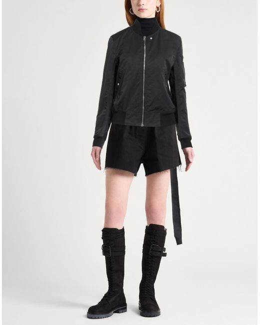 Rick Owens Black Jacket Polyamide, Cotton