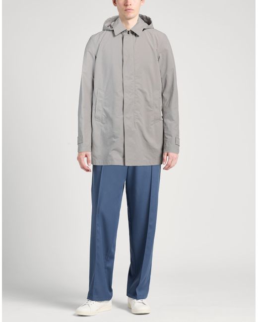 Herno Gray Overcoat & Trench Coat for men