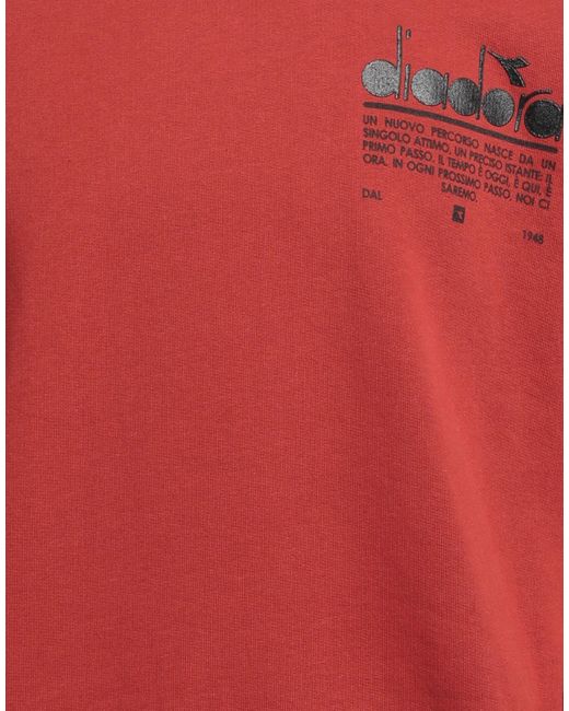 Diadora Red Sweatshirt for men