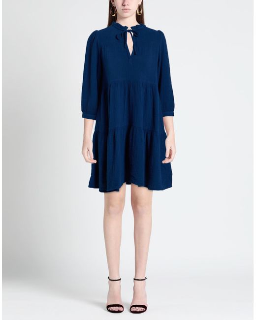 Honorine Blue Mini Dresses