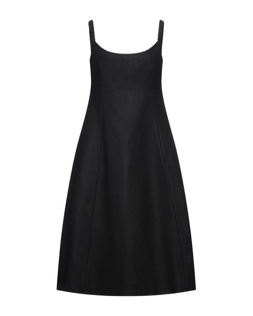 Khaite Black Midi Dress