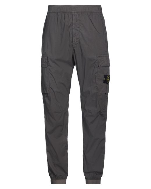 Stone Island Gray Trouser for men